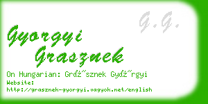 gyorgyi grasznek business card